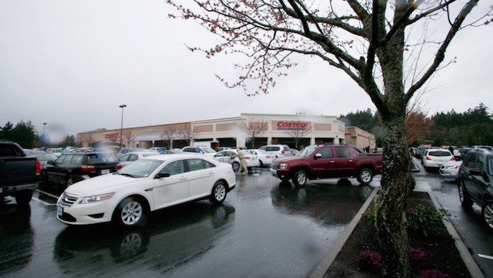  A file photo of the Costco parking lot in Langford, the site of a recent altercation. Photo by Darren Stone/Times Colonist.