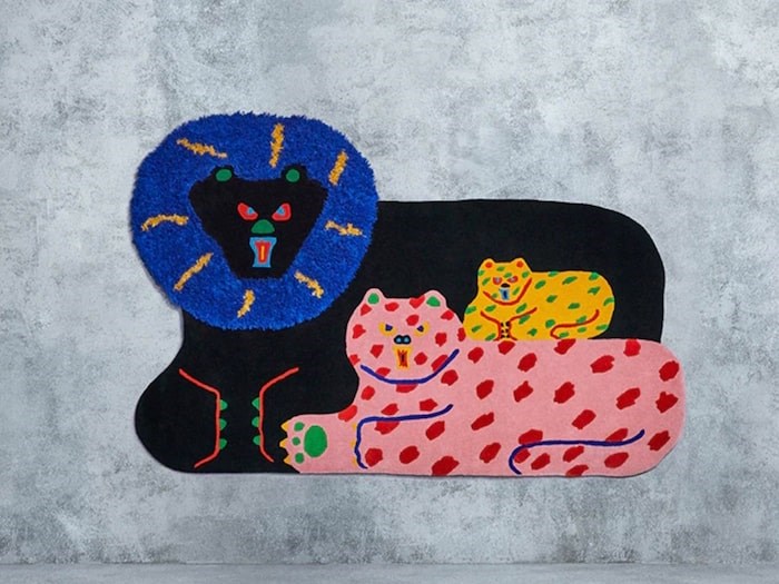  Japanese artist Misaki Kawai designed this whimsical rug. Photo courtesy Ikea.