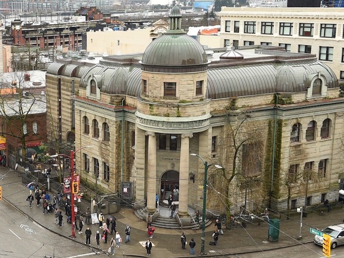  A man in his 50s was found injured in the washroom at the Carnegie Centre Sunday morning. Vancouver police believe he was assaulted and are looking for witnesses. Photo by Dan Toulgoet