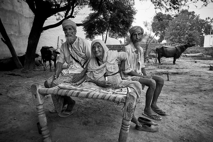  Sawaran Kaur (centre) is shown with family members in Punjab in a handout photo, part of a new exhibit premiering in Vancouver. Her son Mohinder Singh disappeared at age of 22. The international premiere of a photo exhibit featuring Sikh families in Punjab. They were left to mourn the disappearance/death of their loved ones -- sons, husbands, brothers -- who were among thousands of young men abducted from Punjab during the 1980s and '90s as the minority Sikhs tried to create a separate homeland called Khalistan. THE CANADIAN PRESS/HO