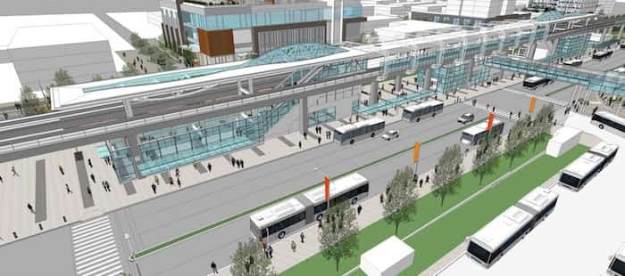  A rendering of the completed Metrotown Station upgrades project (TransLink)