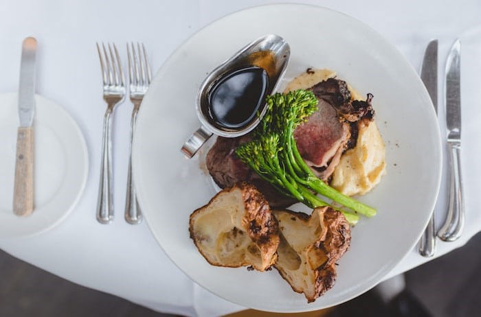  Prime Rib dinner. Photo courtesy The Teahouse.