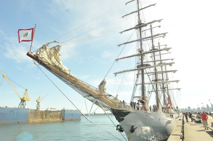  The impressive vessel is one of the largest training tall ships in the world, and is considered a 