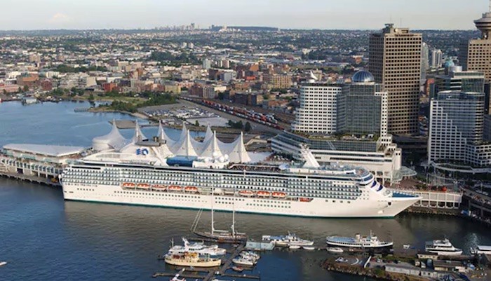  The Princess Cruise trip originated in Vancouver on May 11. Photo via Princess Cruises.