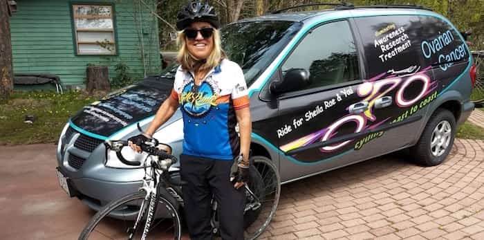  West End resident J. Kathleen Thompson is about to embark on a 6,000-kilometre bike ride across Canada