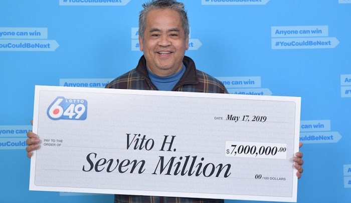  Vito Halasan won a whopping $7 million. Photo courtesy BCLC.