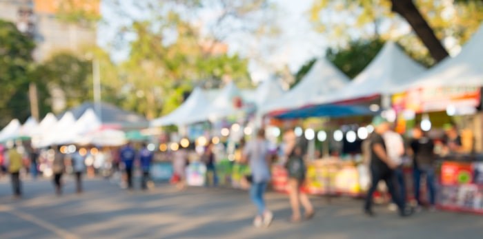  An outdoor festival/Shutterstock