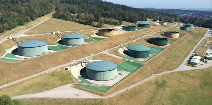  Trans Mountain pipeline tank farm in Burnaby, B.C. Burnaby NOW file photo