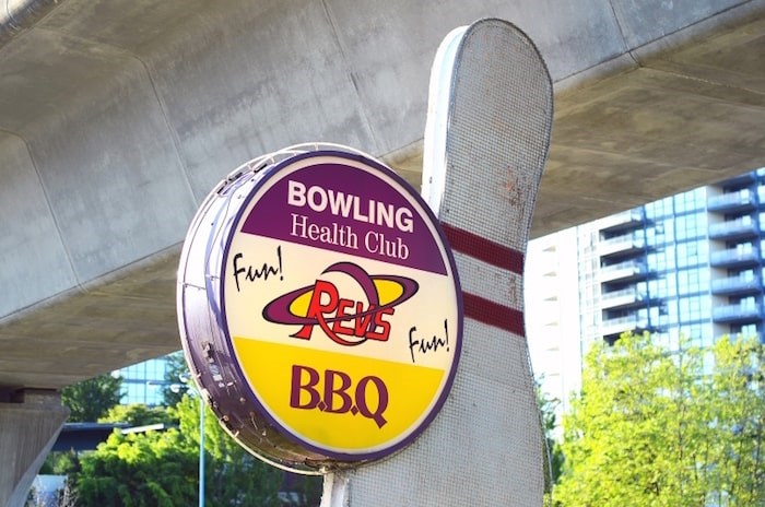  REVS Bowling Centre on Lougheed Highway sits on a piece of land worth more than $86 million. The property was at the centre of a high-stakes real-estate deal 