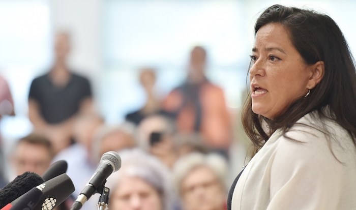  Former Liberal attorney general Jody Wilson-Raybould announced Monday she would be running as an independent in her Vancouver-Granville riding. Photo by Dan Toulgoet