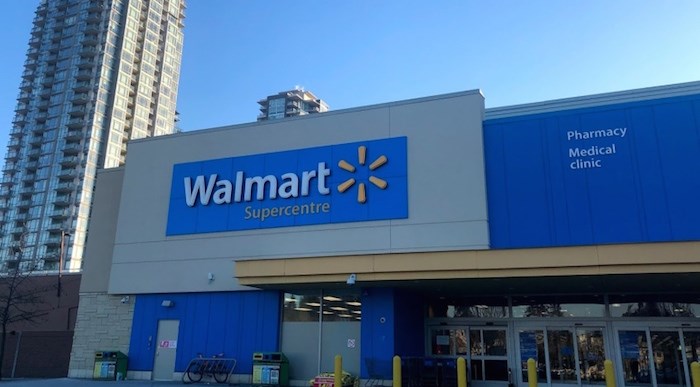 Someone made racist comments over the public address system in the Walmart at Coquitlam Centre on Tuesday evening, leaving customers upset. Photo by Kyle Lee
