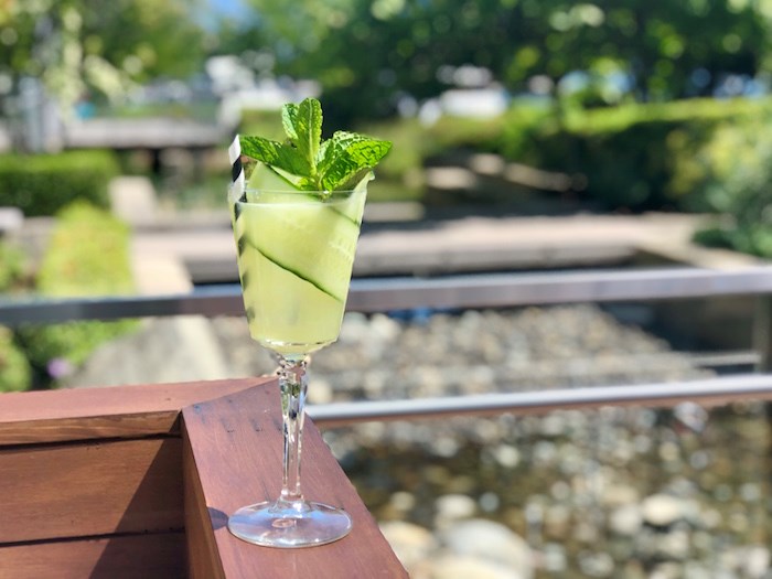  Yuzu Spritz, a non-alcoholic drink at H Tasting Lounge. Photo by Lindsay William-Ross/Vancouver Is Awesome.