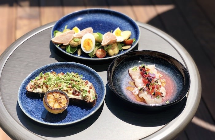  A trio of dishes from the new summer menu on the new patio at H Tasting Lounge. Photo by Lindsay William-Ross/Vancouver Is Awesome.