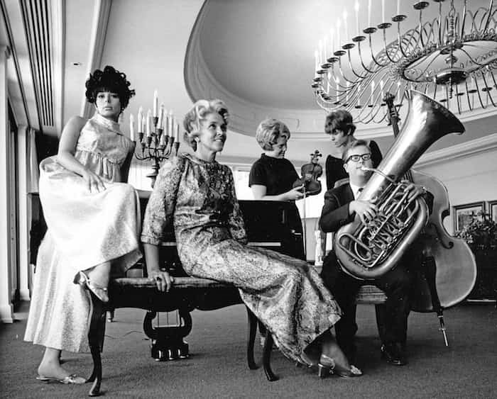  Models in 1967 with Wendy Hamper (violin), Layne Powell (bass) and Dennis Miller (tuba). - Photo by Vancouver Symphony Orchestra