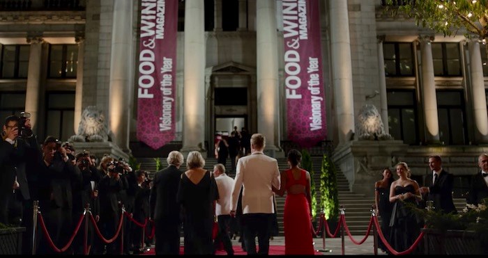  The Vancouver Art Gallery dressed up for a fancy night as the venue for the Food & Wine Awards. Screenshot/Netflix