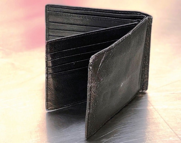  Ladies and gentlemen, it's the world's most boring wallet. Photo courtesy North Vancouver RCMP