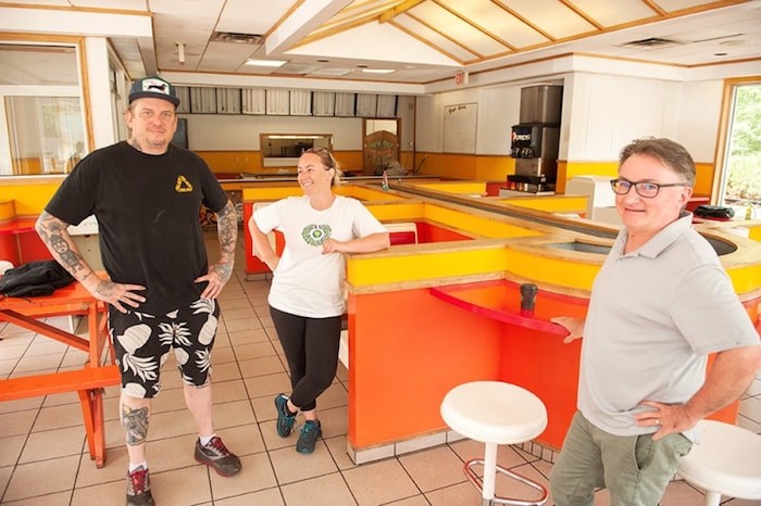  From left to right, Aaron Lawton, Diana Frederickson and Scott McQuade. The trio have partnered to open up a new restaurant at the former Mag's highway location. Photo by David Buzzard