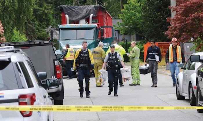  A 24-year-old construction worker died last June after a dump truck rolled over him in a North Vancouver residential demolition site. The driver of the truck has been fined $2,000 and banned from driving for six months, following a court ruling. File photo by Cindy Goodman/North Shore News