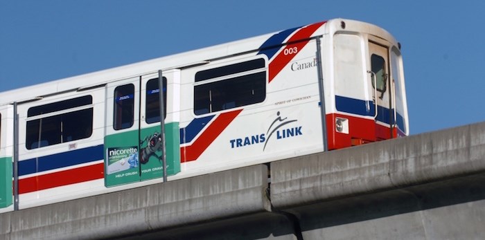  SkyTrain service is disrupted on the Millennium Line due to a fallen tree. Photo: SkyTrain/File photo