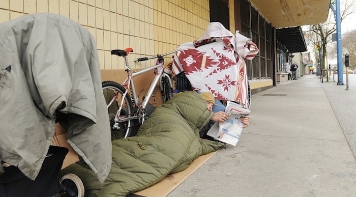  Homelessness has reached an all-time high in Vancouver, as results from this year’s homeless count revealed Wednesday. Photo by Dan Toulgoet