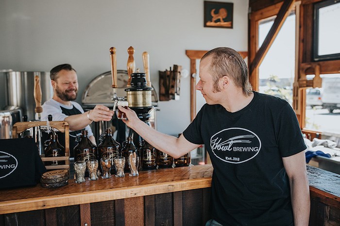  Dan Van Netten (right) and cousin Ben Van Netten brew up obscure, historic beers at their North Saanich nanobrewery. Photo by Meghan Goertz