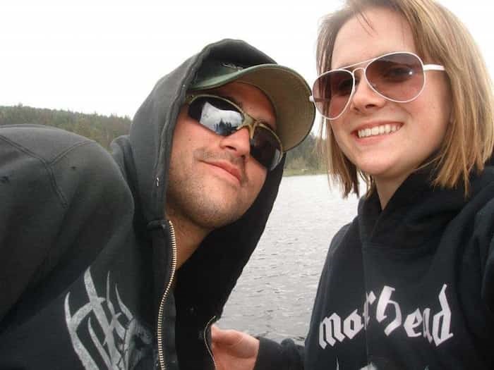  James Enright and longtime childhood friend Victoria Heard pose for a selfie during a camping trip in 2012. - Photo: Victoria Heard