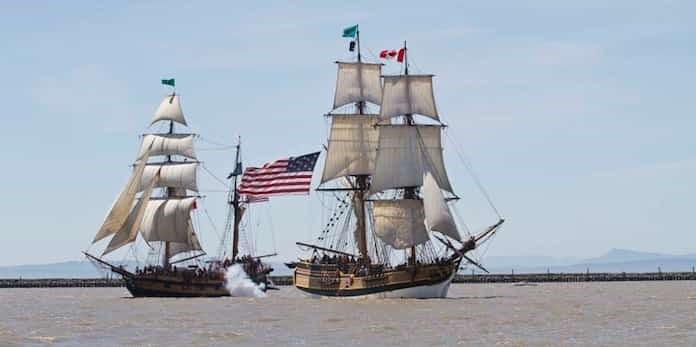  Experience a thrilling tall ships gun battle and much more at the Richmond Maritime Festival at the Britannia Shipyards National Historic Site. Photo submitted