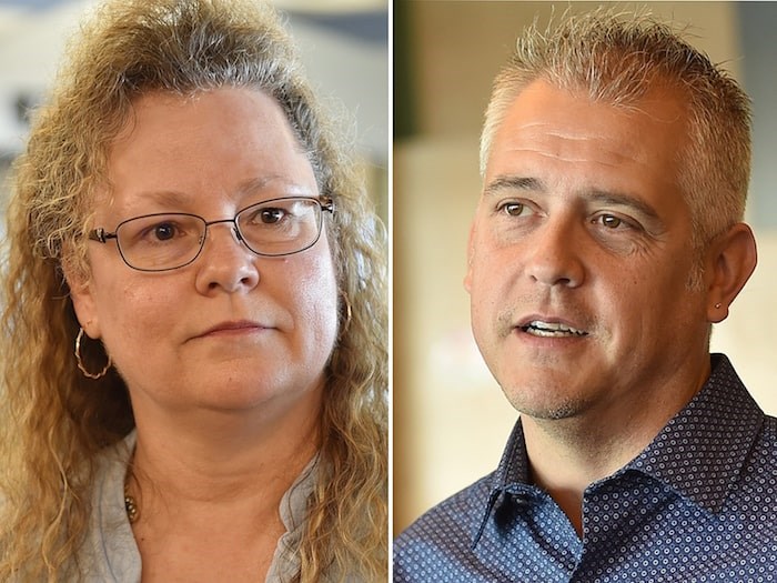  Veronika Krajsek and Richard Traer of the City of Vancouver's 311 contact centre. Photo Dan Toulgoet