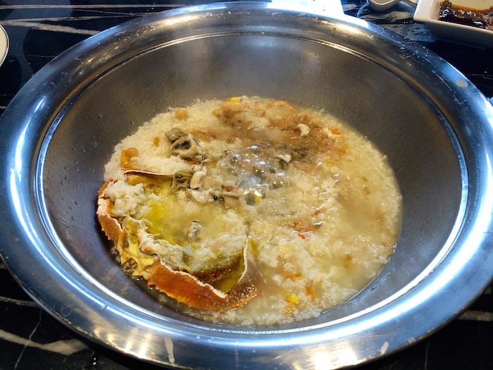  The bubbling congee that's been gathering seafood flavours the whole meal. Photo by Lindsay William-Ross/Vancouver Is Awesome