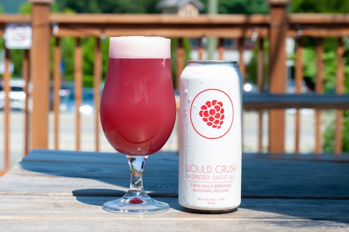  Would Crush Raspberry Wheat Ale by Twin Sails Brewing. Photo courtesy BC Ale Trail