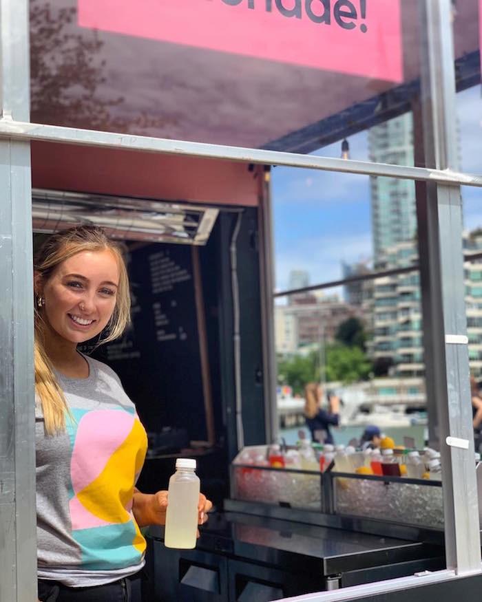  The new lemonade window at the Popina patio. 