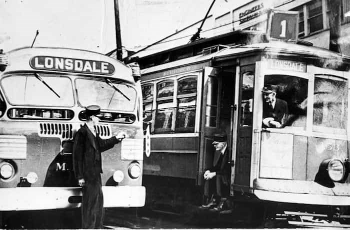  While a few streetcars overshot the landing strip, they were also a place of good cheer and fresh gossip. - photo supplied North Vancouver Museum and Archives