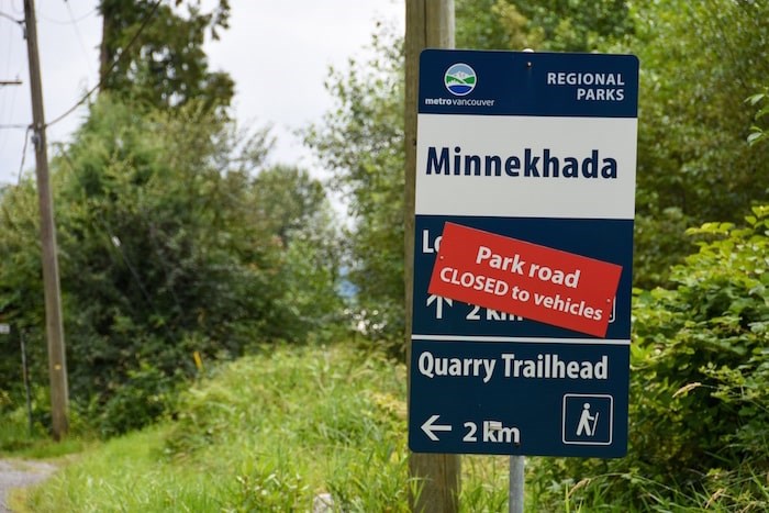  Metro Vancouver has closed the Oliver Road park entrance to vehicles because of bear activity in the area. Photo by Stefan Labbé/Tri-City News