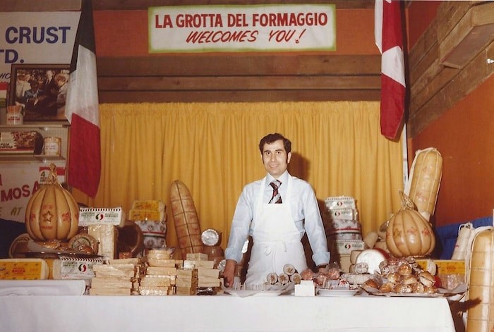  Fortunato Bruzzese at a trade show in 1977. Photo courtesy La Grotta Del Formaggio