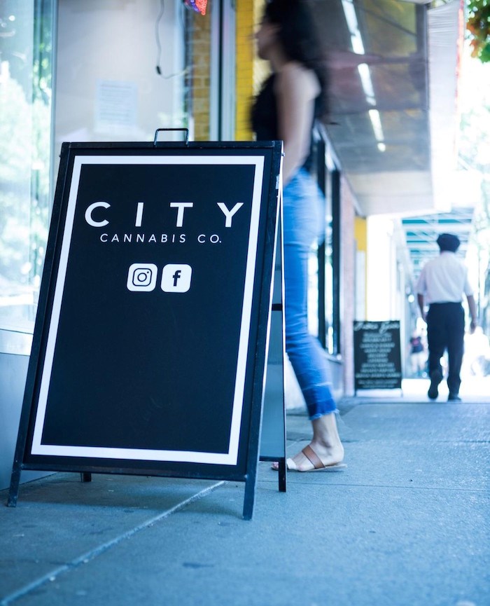  The Robson Street location of City Cannabis. 