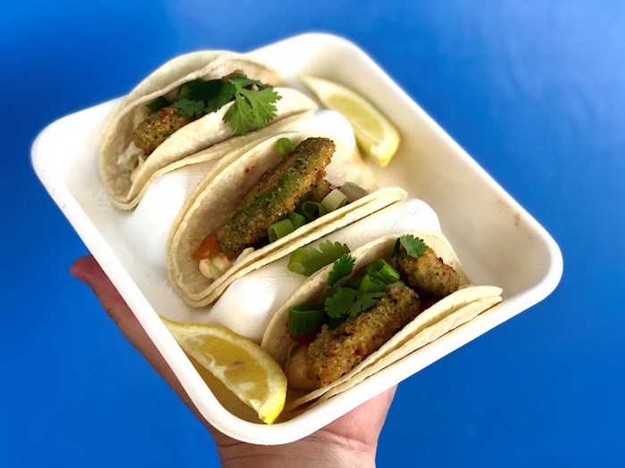 Avocado tacos are a vegetarian option easily made vegan. It's part of the plan to expand the plant-based offerings at concession stands. Photo by Lindsay William-Ross/鶹ýӳ