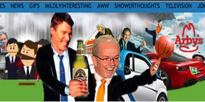  A section of the 鶹ýӳsubreddit page banner showing Arby's. Photo: r/Vancouver