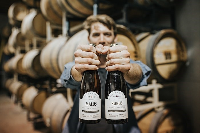  Spinnakers brewer Matt Stanley is helping launch a bottle conditioning program for the venerable Victoria brewery. Photo by Meghan Goertz/The Growler