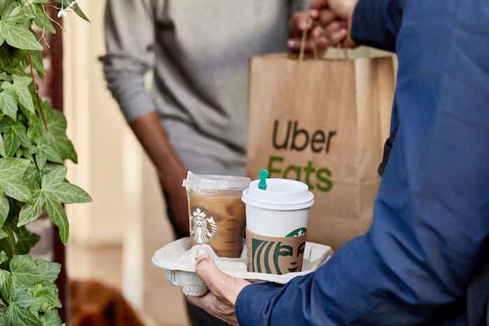  Beginning this summer coffee lovers will be able to have their favourite Starbucks' items delivered. Photo: Starbucks Canada