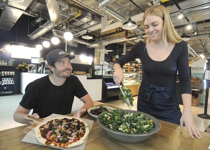  Larry's Market owner Ryan Dennis has brought in chef Haley Parrent to prepare menus for specific dietary needs. Photo by Mike Wakefield/North Shore News