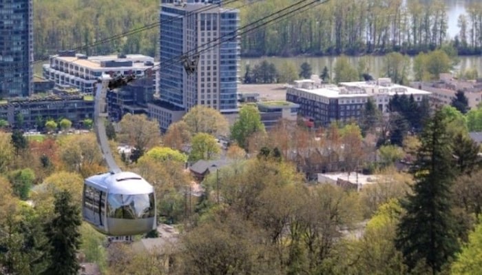  SFU has this image of an urban gondola on their new website. Screenshot/sfu.ca