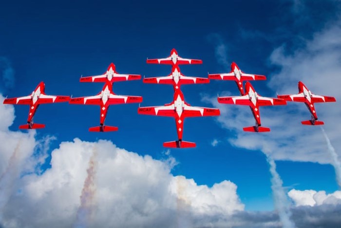  The Snowbirds are coming to perform Saturday. Photo courtesy City of Delta/Alpha Aviation