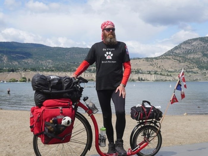  Why this man is travelling across Canada on a scooter. Photo courtesy of Rich Adams