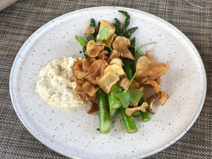  The last of the late-spring asparagus made its way to the table at the Terrace Restaurant at Mission Hill Winery. Photo by Lindsay William-Ross/Vancouver Is Awesome