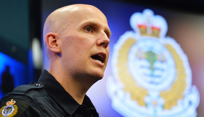  Vancouver Police Department media relations officer Steve Addison briefed reporters Wednesday morning around the death of longtime business owner John McIver. Brian Roger Holt, a former employee of McIver's, has been charged with second degree murder and remains in custody. Photo by Jennifer Gauthier