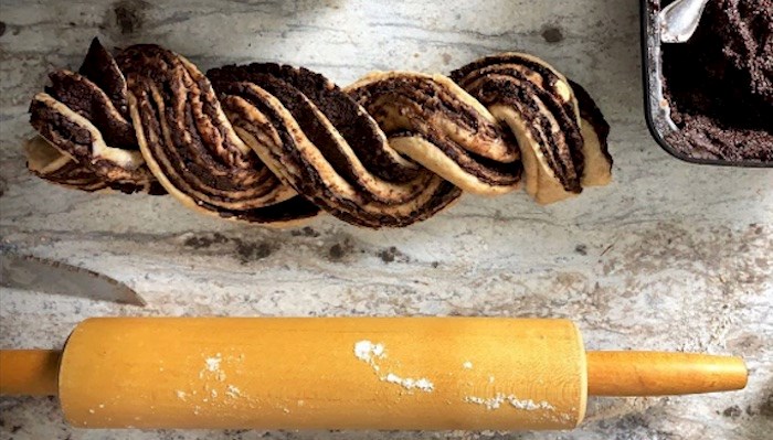  Plant-based chocolate babka pastry in the works for Kind Cafe on Main Street. 