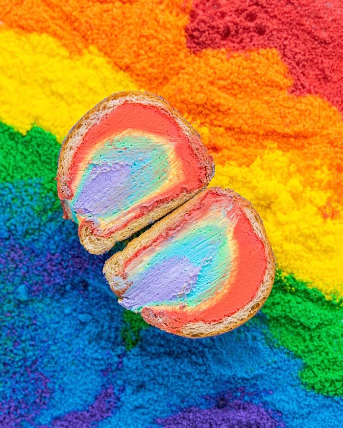  These Rainbow Buns are available at Fairmont Pacific Rim daily until Aug. 5. Photo courtesy Fairmont Pacific Rim