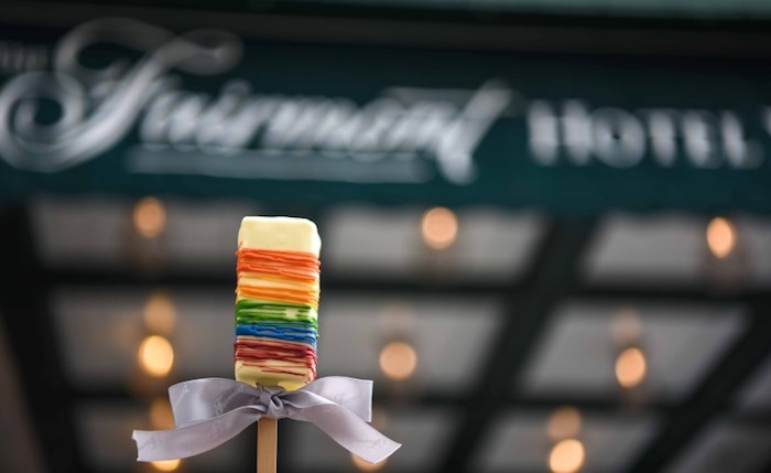  An ice cream pop-up shop at Notch8 at Fairmont Hotel Vancouver is serving rainbow ice cream bars until Aug. 3. Photo courtesy Fairmont Hotel Vancouver