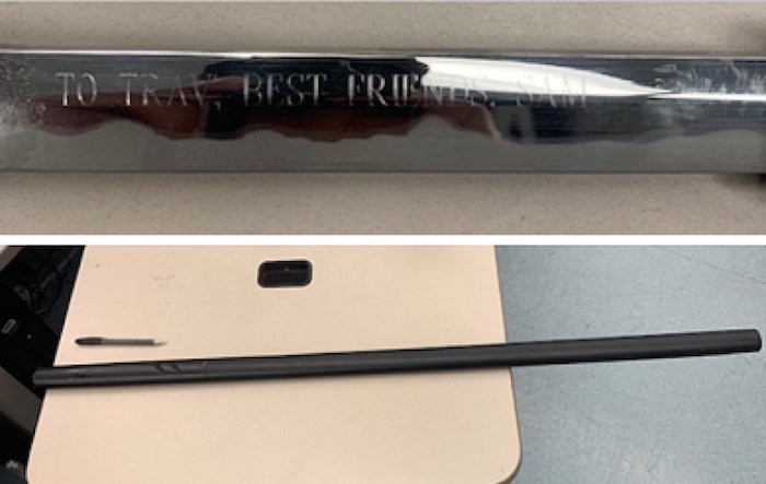  This samurai sword was turned into police. Burnaby RCMP are working to find its owner. Photo courtesy Burnaby RCMP