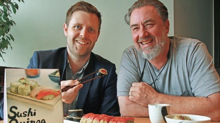  Blair Bullus and Fraser Rieche are marketing a tomato-based tuna replacement for sushi. Photo by Rob Kruyt/Business In Vancouver